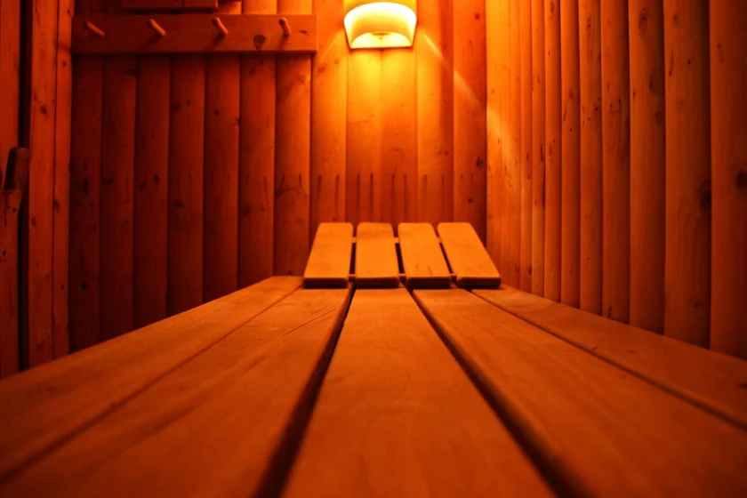 Heat is sauna room